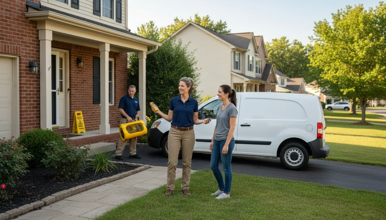 Water restoration image for Dehumidification And Cleanup Services in Canal Point, FL